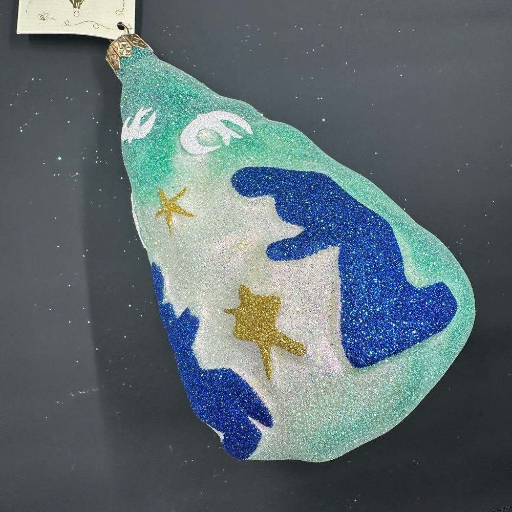 1997 Patricia Breen Henri's Tree Green Glittered 6.1" Ornament Henri‎ Matisse